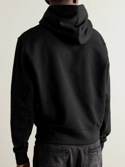 Amiri – Kapuzenpullover mit gestaffeltem Chrome-Logo in Schwarz