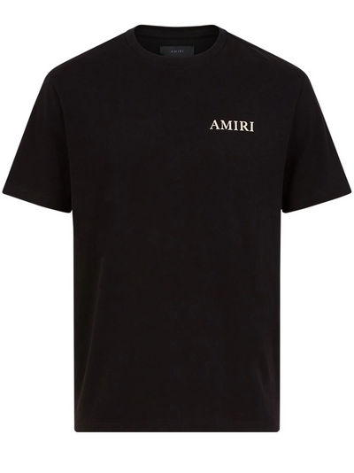 Amiri – Schwarzes T-Shirt mit Puff-Logo