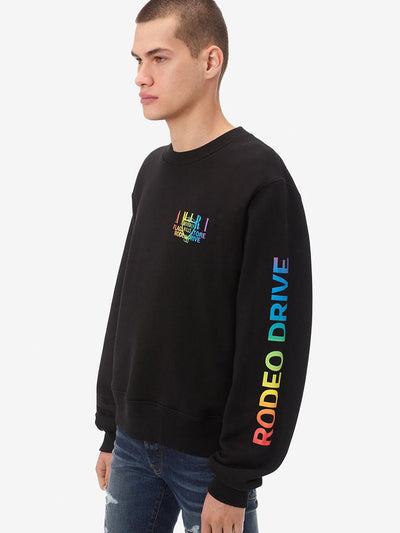 Amiri – Exklusives, bedrucktes Beverly Hills-Sweatshirt in Schwarz