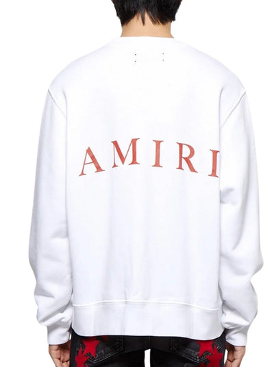 Amiri Red – Weißes Sweatshirt mit MA-Logo-Print