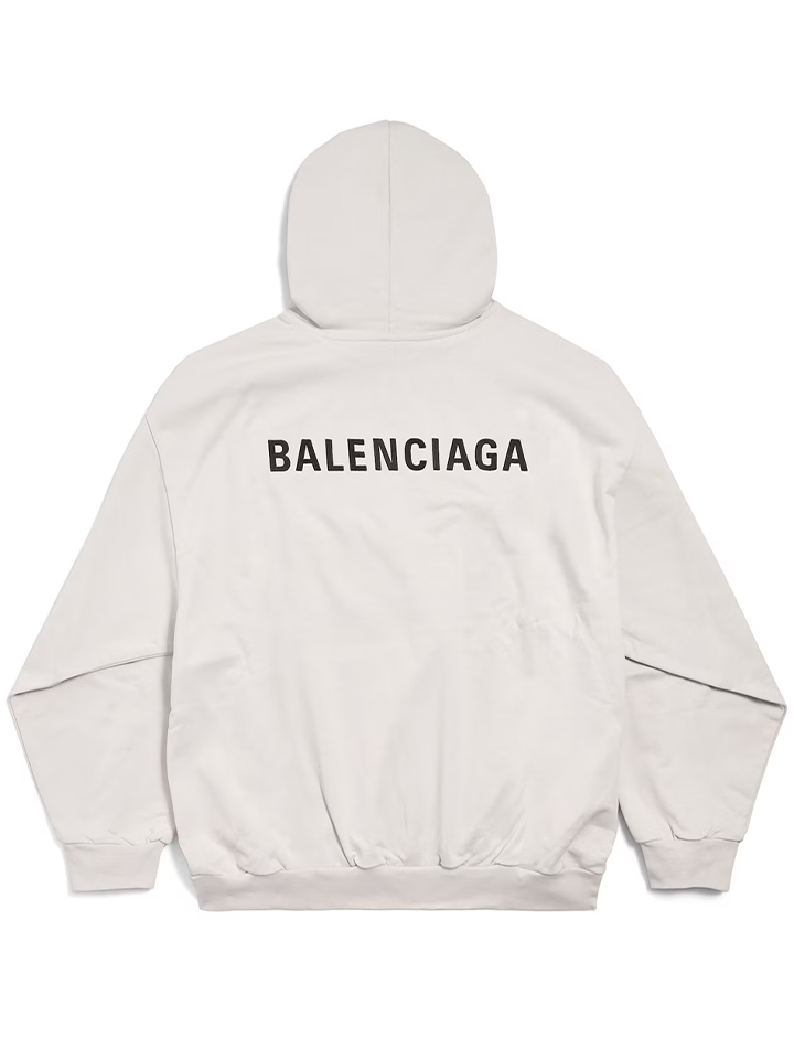 Balenciaga – Neuer Balenciaga-Hoodie mit mittlerer Passform in Off-White