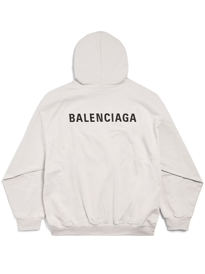 Balenciaga – Neuer Balenciaga-Hoodie mit mittlerer Passform in Off-White