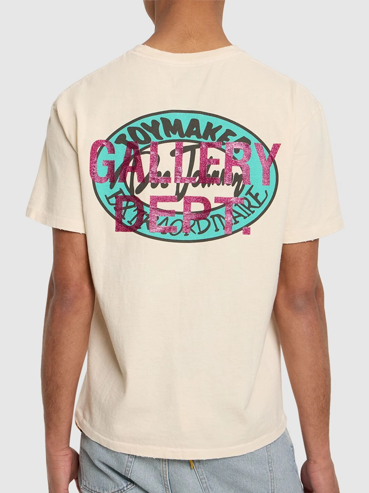 Gallery Dept – T-Shirt „Dead Batteries“ in Antikweiß