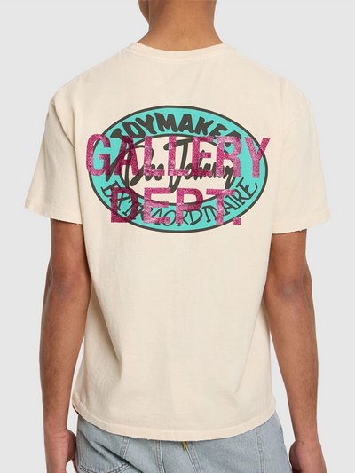 Gallery Dept – T-Shirt „Dead Batteries“ in Antikweiß