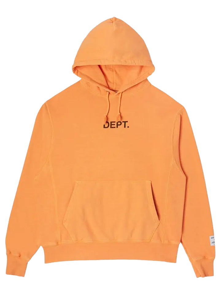 Gallery Dept – Kapuzenpullover mit Logo in Flo-Orange