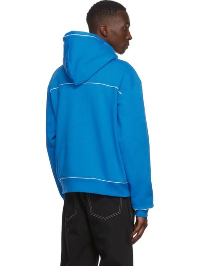 Jacquemus „Le Sweatshirt Vague“-Logo-Kapuzenpullover mit Wellenblau-Print