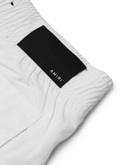 Amiri – Weiße Badeshorts mit Logo-Print