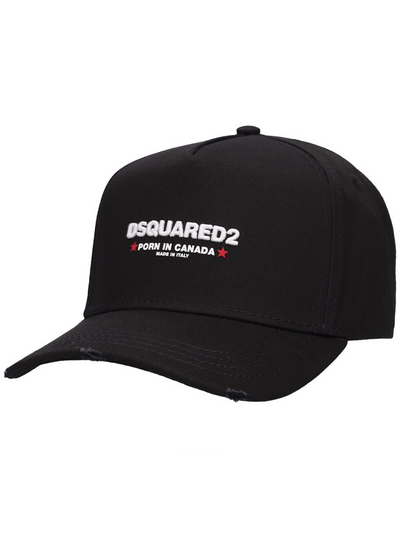 Dsquared2 x Rocco P*RN in Canada Cap in Schwarz