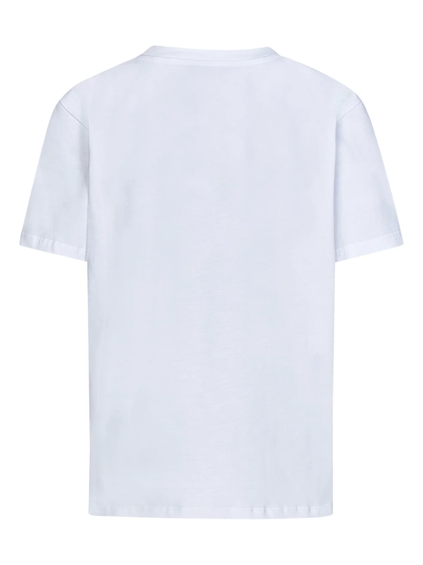 Balmain – Weißes T-Shirt mit goldenem Logodruck