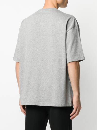 Balenciaga – T-Shirt mit BB-Logo-Aufdruck in Grau