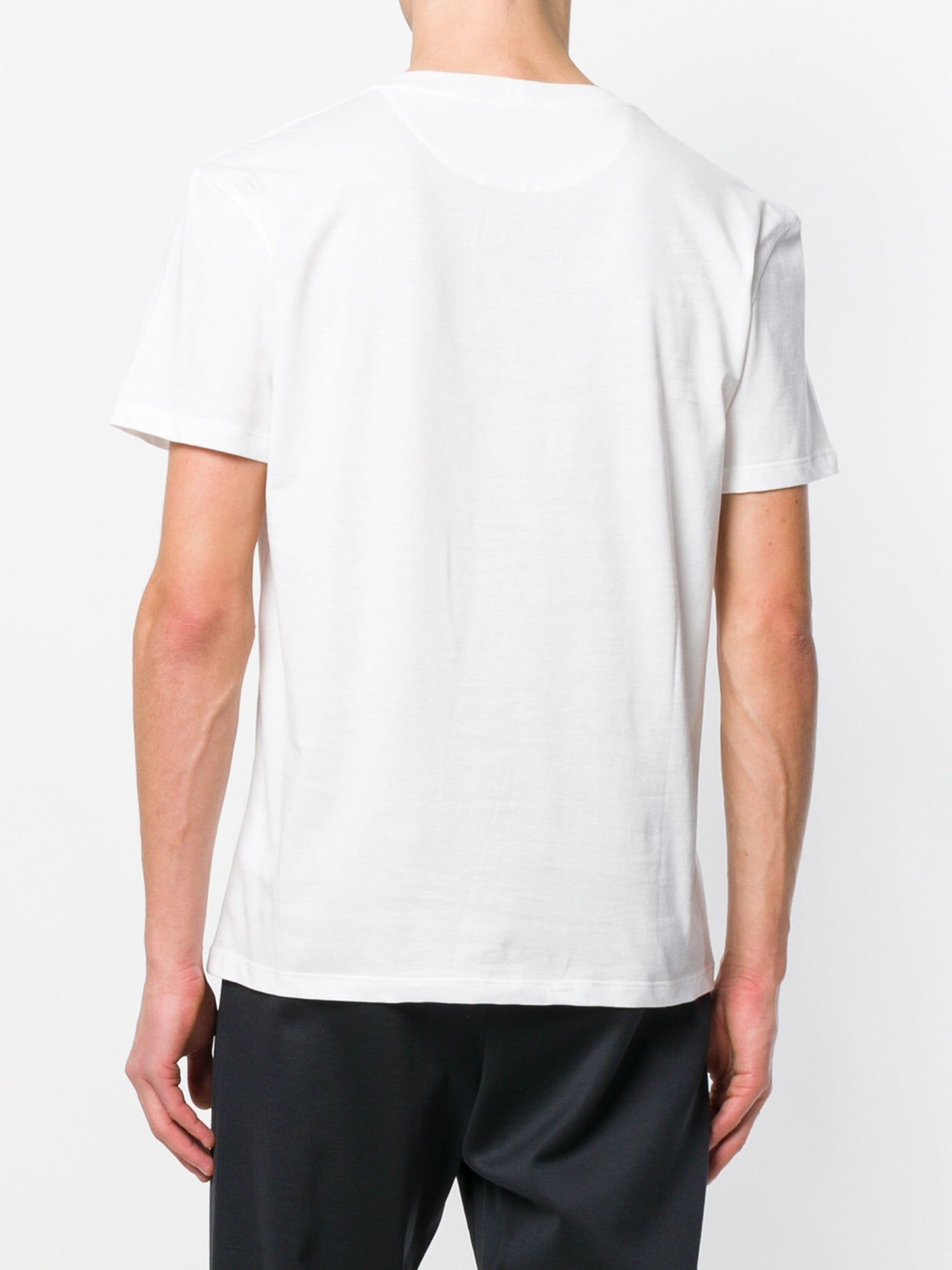 Valentino Black – Weißes T-Shirt mit auffälligem VLTN-Logoprint