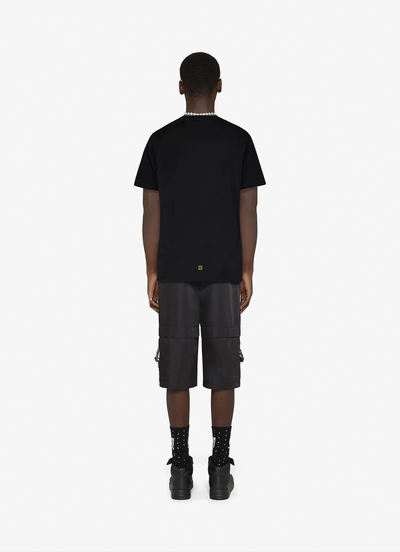 Givenchy – Oversize-T-Shirt mit Regenbogen-Kreislogo in Schwarz