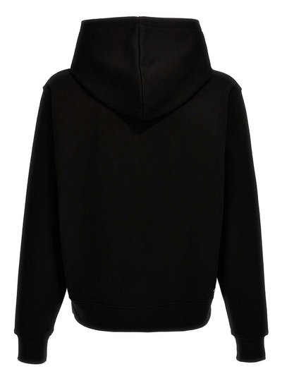 Amiri – Kapuzenpullover mit gestaffeltem Chrome-Logo in Schwarz