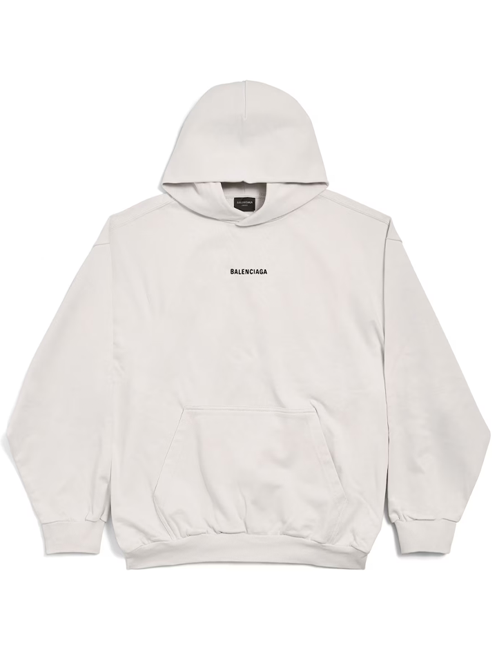 Balenciaga – Neuer Balenciaga-Hoodie mit mittlerer Passform in Off-White