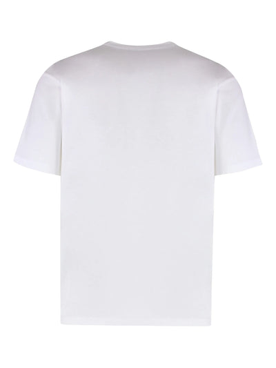 Valentino – Jersey-T-Shirt mit Chez Valentino-Print in Weiß