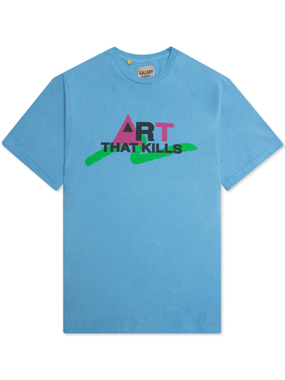 Gallery Dept – T-Shirt im Stil der 80er in Blau