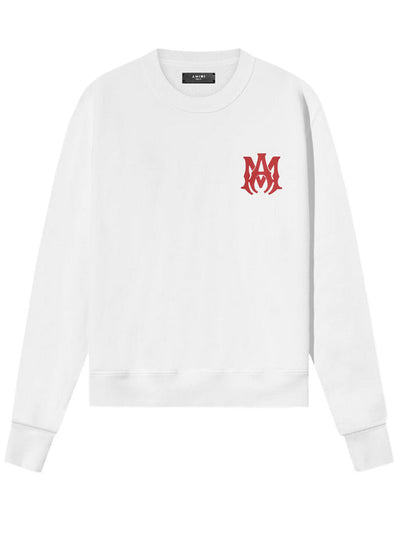 Amiri Red – Weißes Sweatshirt mit MA-Logo-Print