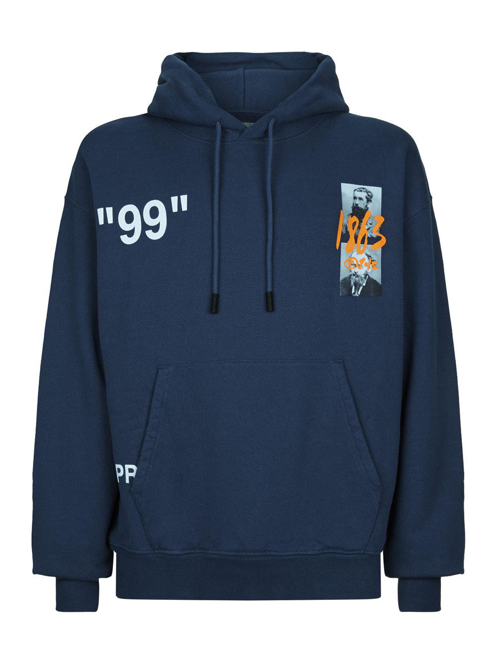 Off-White – Impressionism 99 – Kapuzenpullover in Marineblau