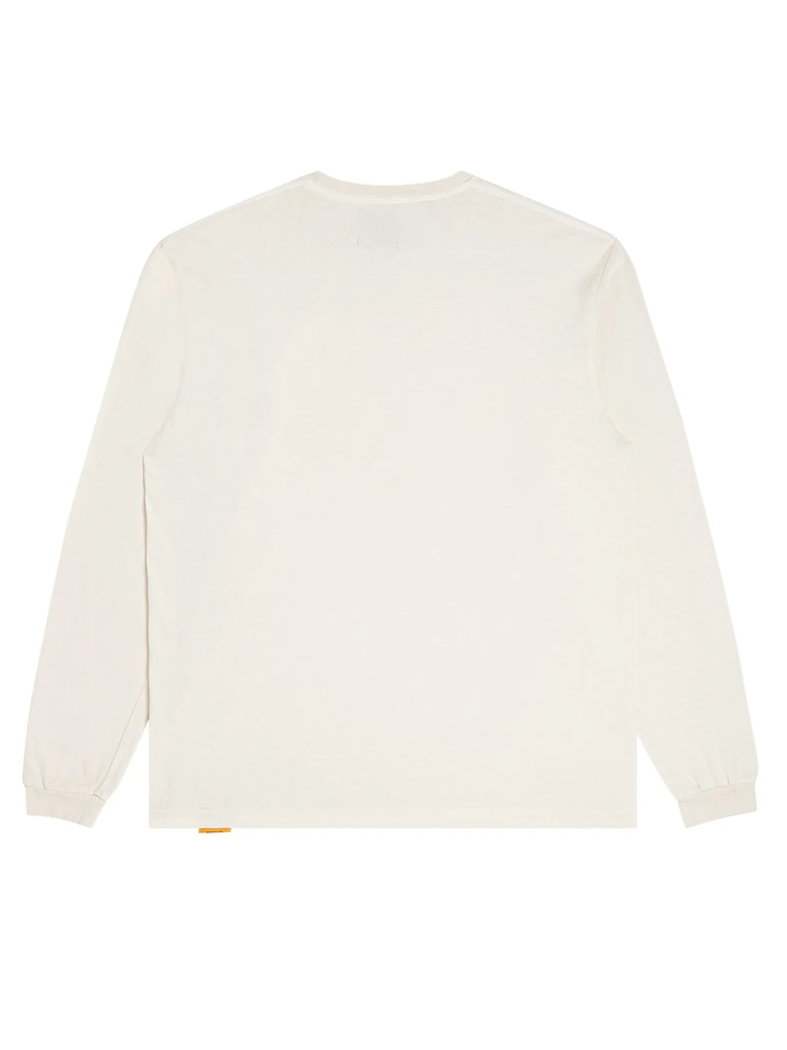 Gallery Dept – Langärmliges T-Shirt mit Dept-Logo in Creme