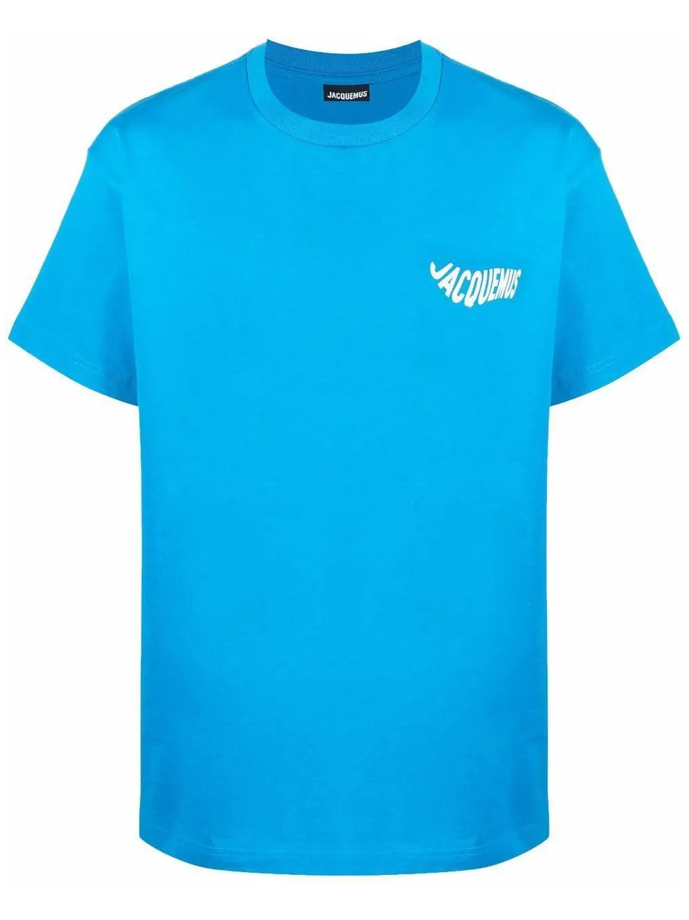 Jacquemus – T-Shirt mit Wellenlogo „Le Vague“ in Blau